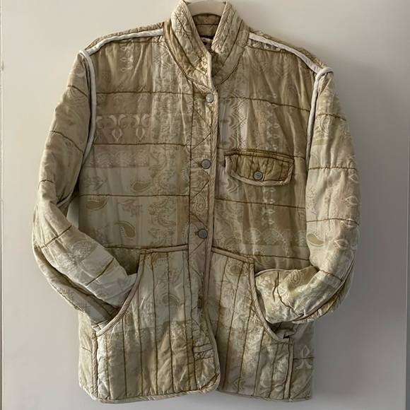 FADE OUT UTILITY QUILTED JACKET NEUTRAL PRINTED - Picture 6 of 9